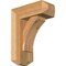Ekena Millwork Thorton Craftsman Rough Sawn Bracket w/ Offset Brace, Western Red Cedar, 6"W x 14"D x 18"H BKT0604X14X18THR04RWR - alternate 1